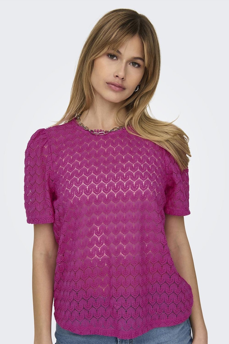 Полупрозрачная блузка Only, розовый блузка stradivarius полупрозрачная 44 размер