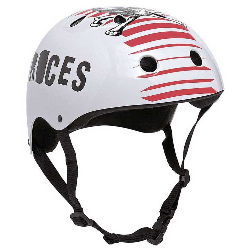 цена Шлем Roces Skull 800 Agressive, белый