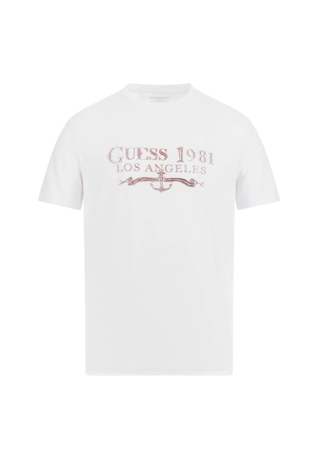 

Футболка с принтом STRETCH FRONTALE Guess, цвет bianco