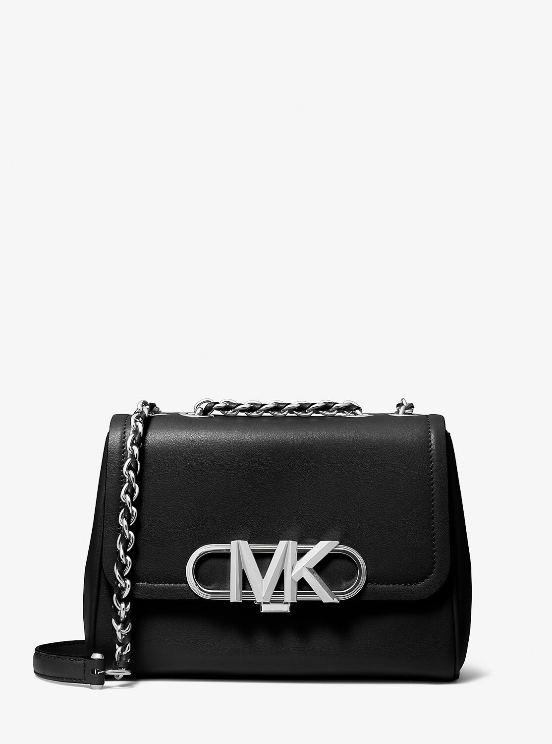 

Кожаная сумка через плечо Parker среднего размера Michael Kors, черный