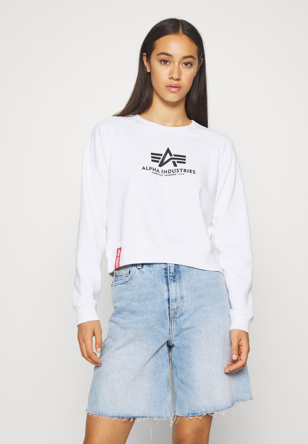 

Толстовка с капюшоном Alpha Industries, белый