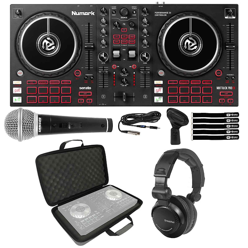 цена Numark Mixtrack Pro FX Effects 2-Deck Serato DJ Controller с наушниками и чехлом Numark Mixtrack Pro FX Effects 2-Deck Serato DJ Controller w Headphones & Case