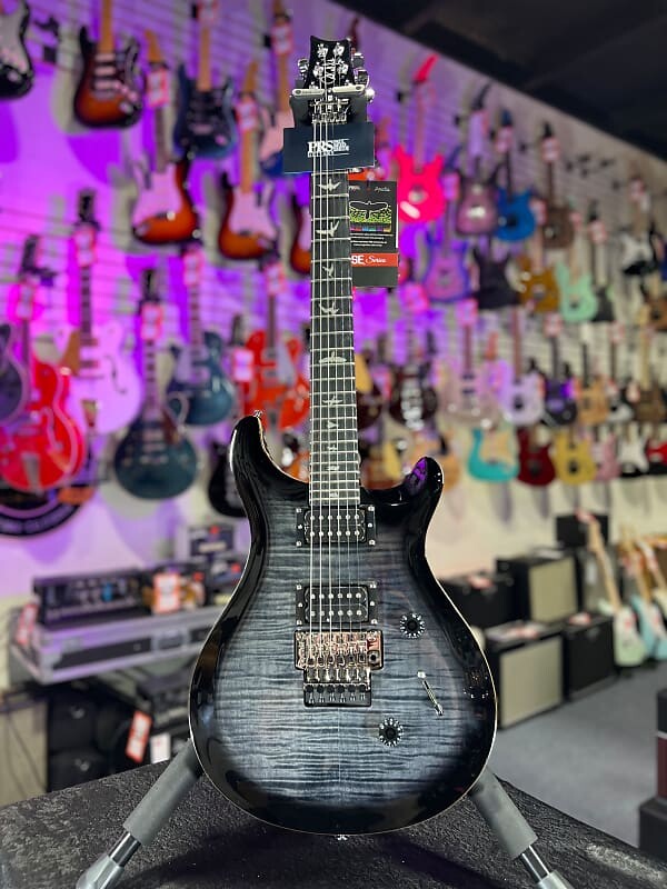 

Электрогитара PRS SE Custom 24 Floyd 606, угольный чёрный