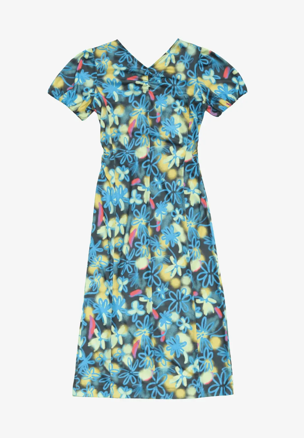 

Платье Bimba Y Lola Graffiti Flowers Print Fluid, мультиколор