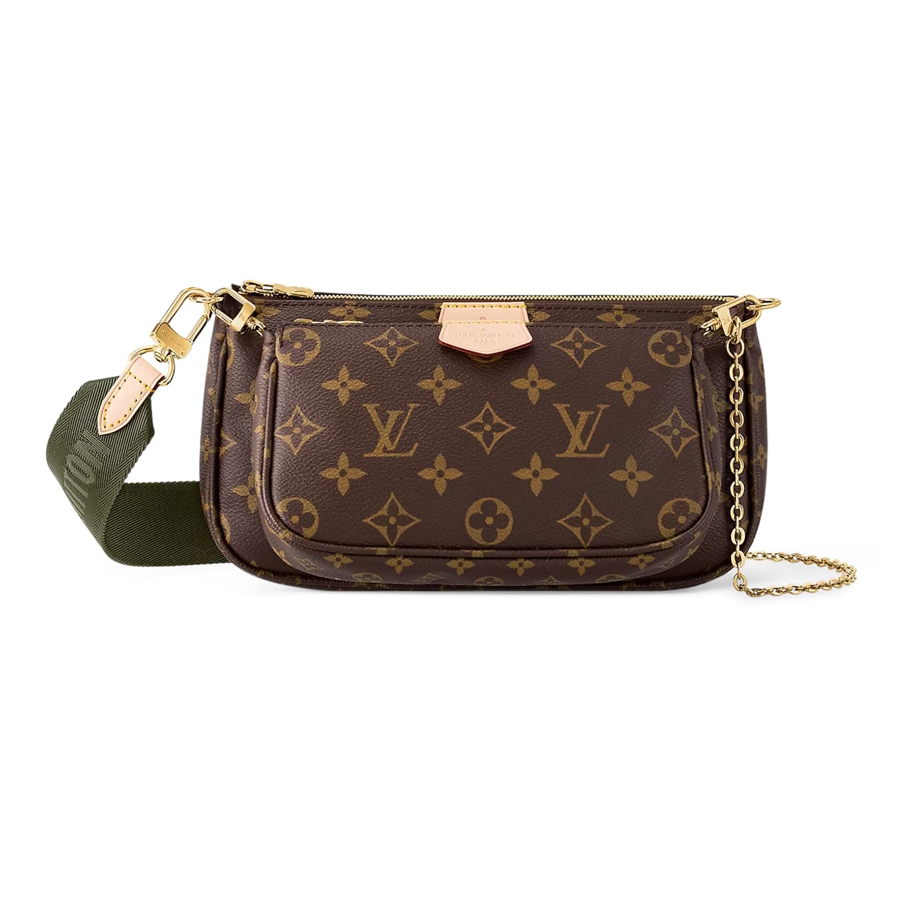 Сумка Louis Vuitton Multi Pochette Accessoires Monogram, коричневый/хаки