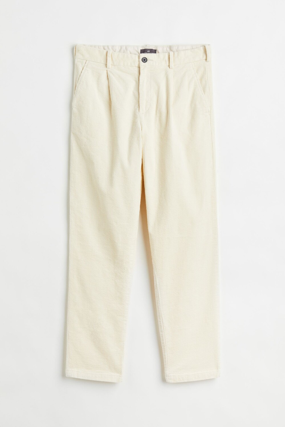 

Брюки H&M Regular Fit Corduroy, кремовый, Бежевый