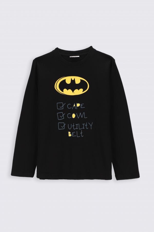 

Футболка с длинными рукавами Coccodrillo Batman, черный