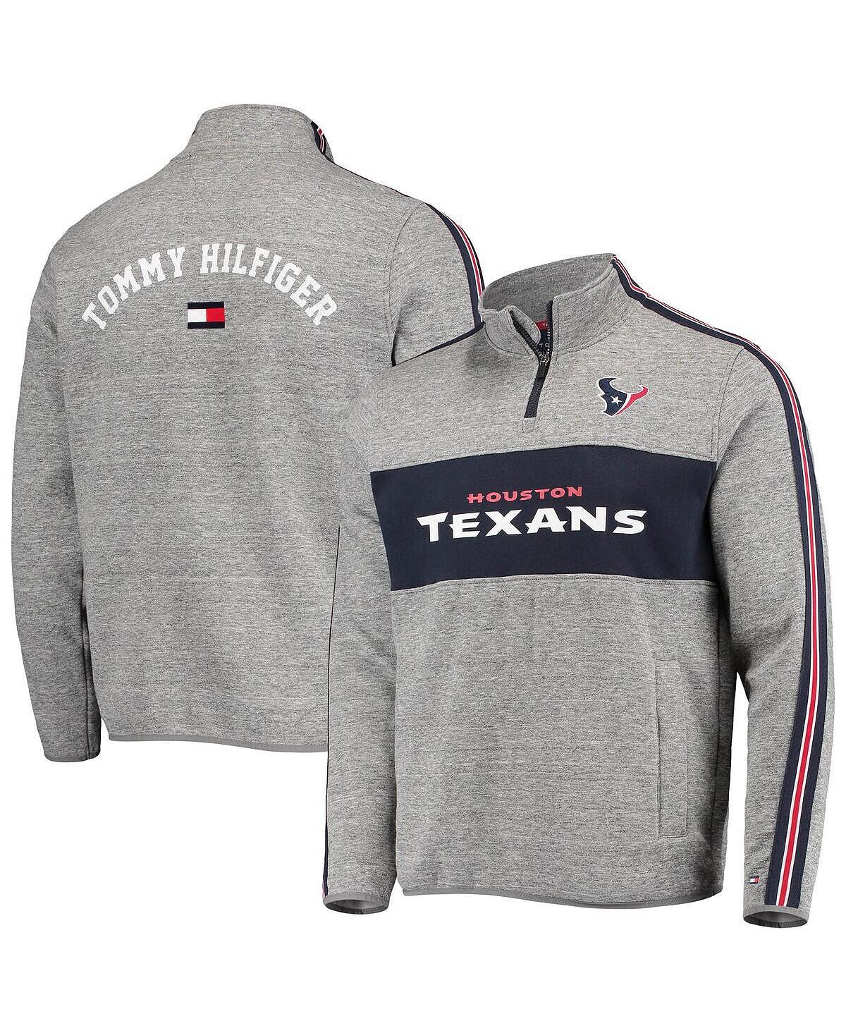 

Мужская серая куртка houston texans mario с молнией на четверть Tommy Hilfiger, мульти