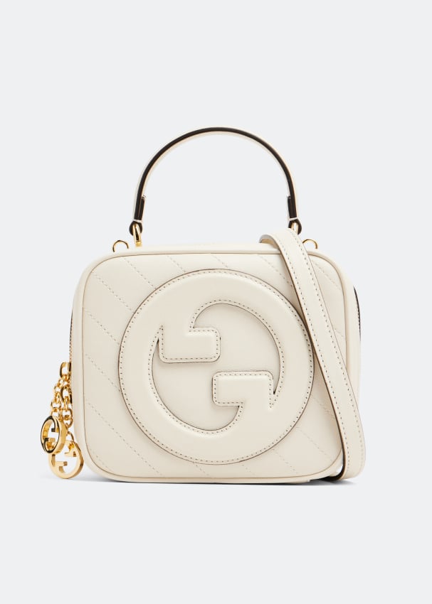 Сумка GUCCI Blondie top handle bag, белый