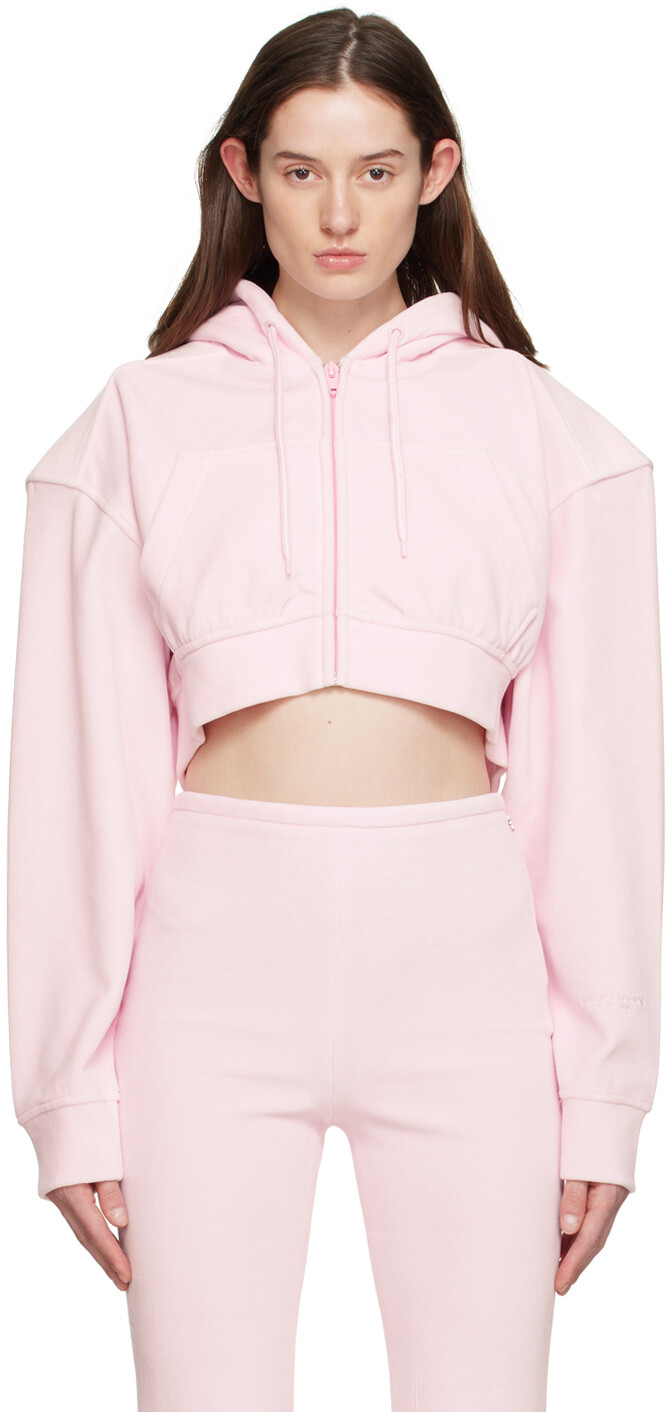 

Розовый пуховик с капюшоном Alexander Wang
