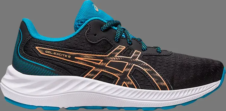 

Кроссовки gel excite 9 gs 'black sun peach' Asics, черный