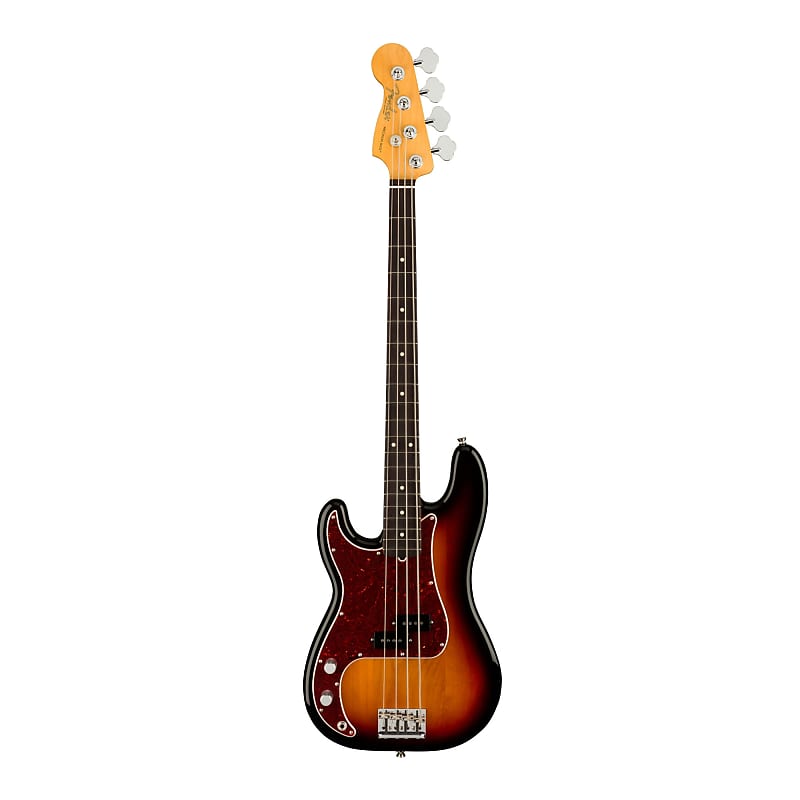Fender American Professional II 4-String Precision Bass Guitar (левая рука, 3 цвета Sunburst) kaish p bass pickguard with screws pb scratch plate fits precision bass guitar