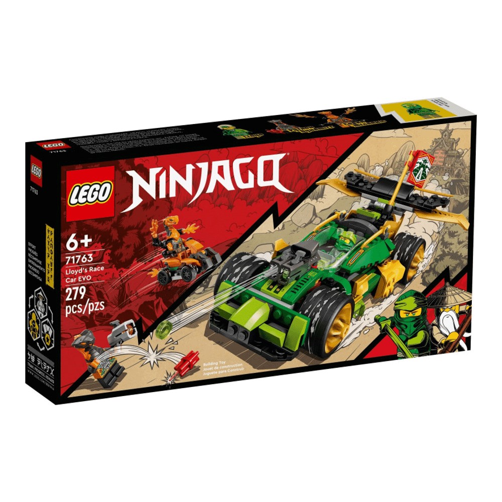 Конструктор LEGO Ninjago 71763 Ллойдс гоночный автомобиль EVO конструктор lego ninjago 71763 гоночный автомобиль эво ллойда 279 дет