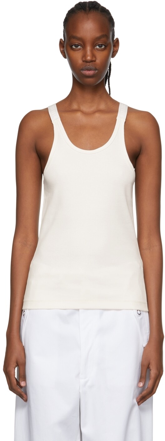 

Эксклюзивная белая майка SSENSE Dion Lee