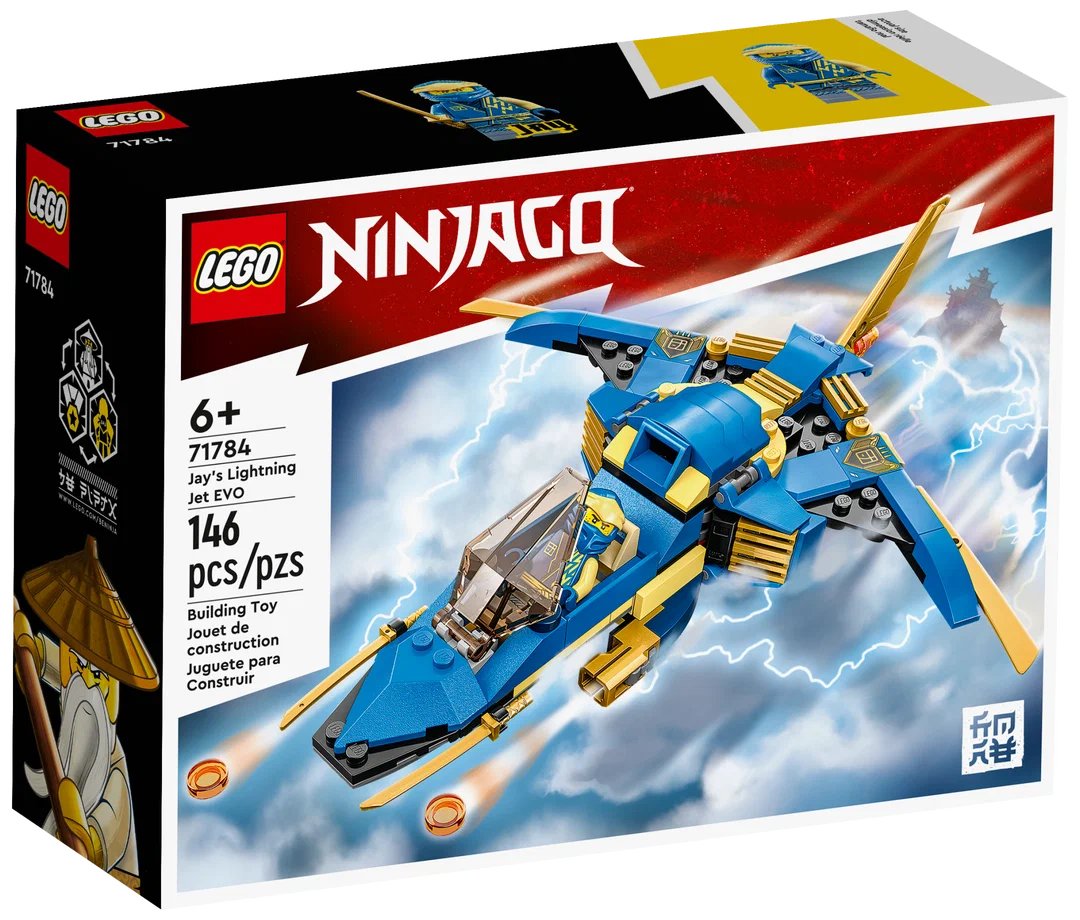 lego 71760 jay’s thunder dragon evo Конструктор Lego Ningago Jay’s Lightning Jet EVO 71784, 146 деталей