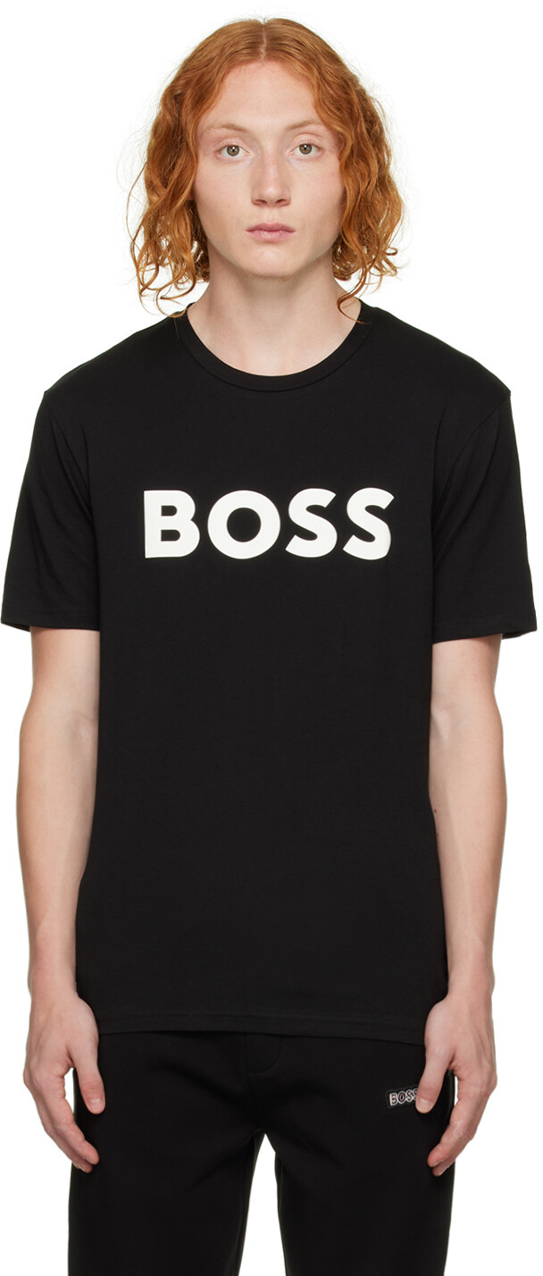 

Черная футболка Thinking 1 BOSS