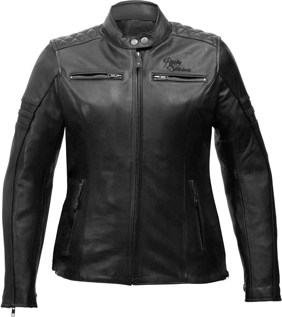 Куртка кожаная мотоциклетная женская Rusty Stitches Super Joyce, черный