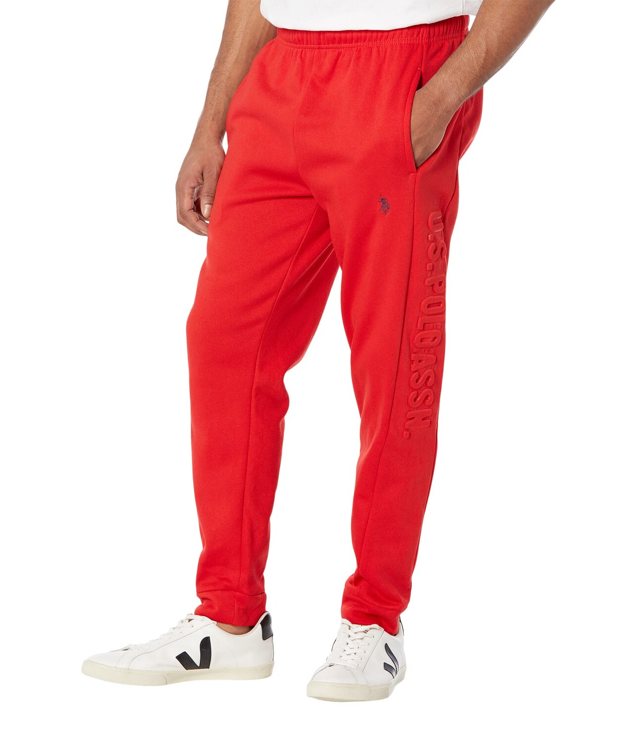 

Джогггеры U.S. POLO ASSN., Embossed Wordmark Joggers, Красный