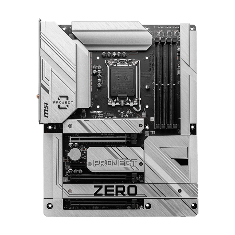 Материнская плата MSI Z790 Project Zero, WIFI, DDR5, черный/серебристо-белый
