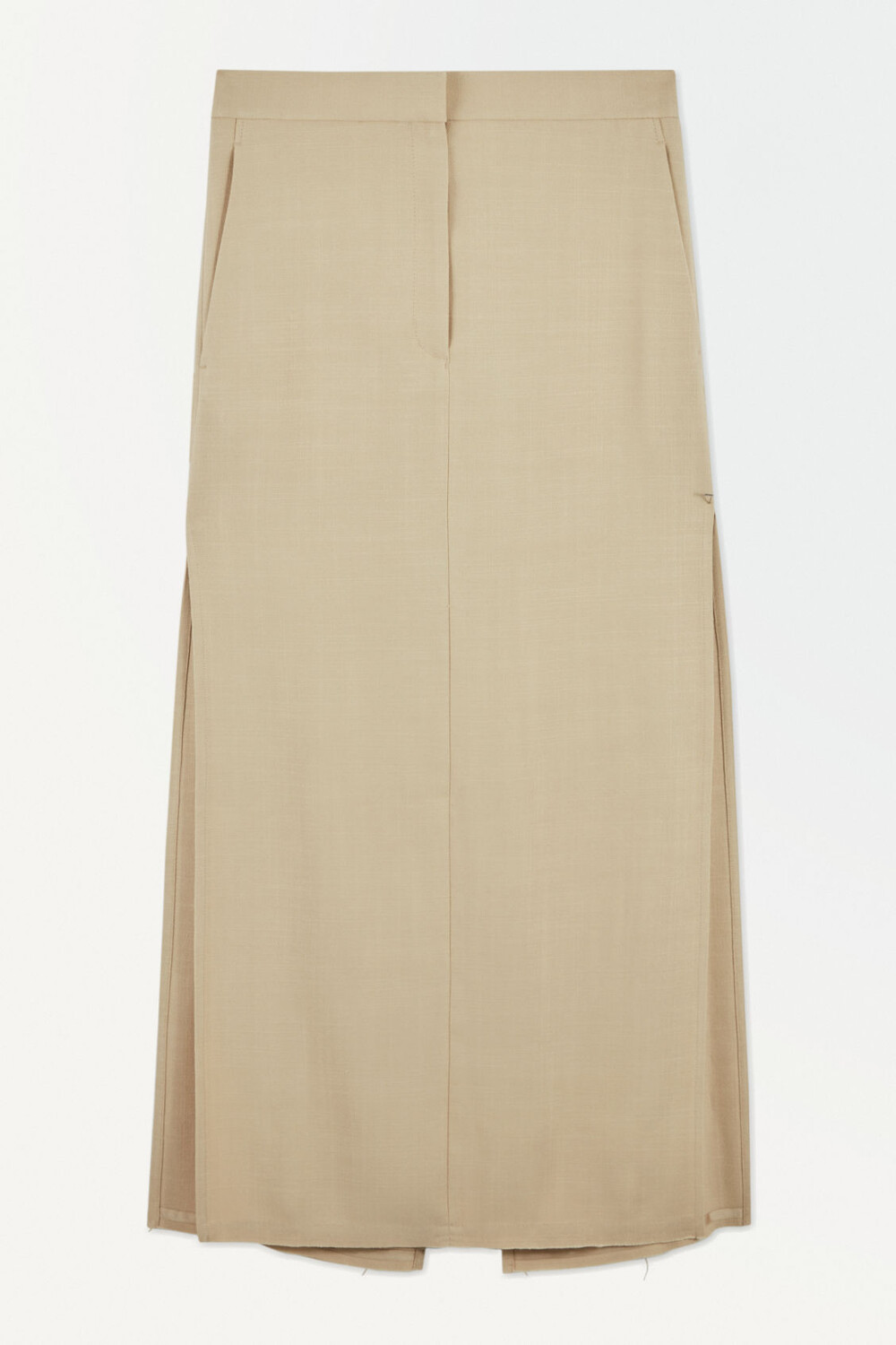 

Юбка Cos Atelier The High-slit Maxi Pencil, бежевый