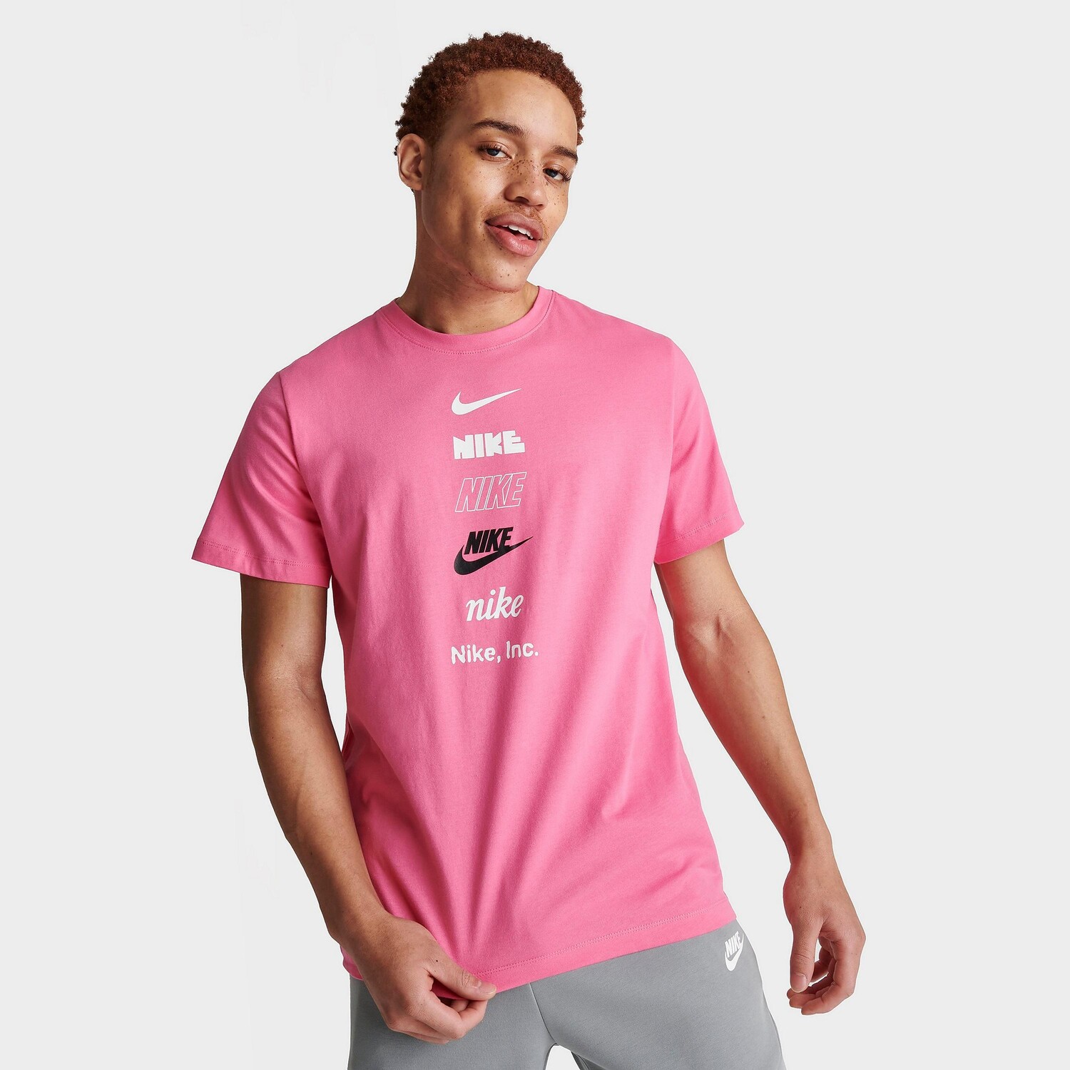 

Мужская футболка с рисунком Nike Sportswear Evolution, розовый