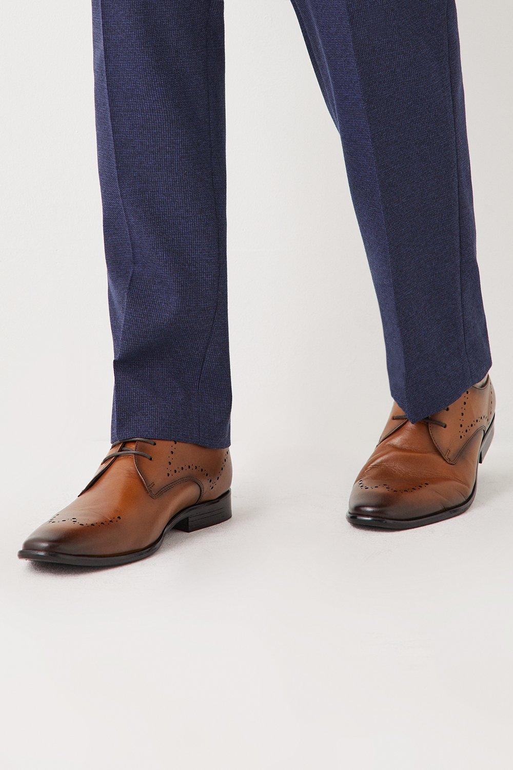 Кожаные туфли-броги Hawkins Comfort со шнуровкой Debenhams, коричневый