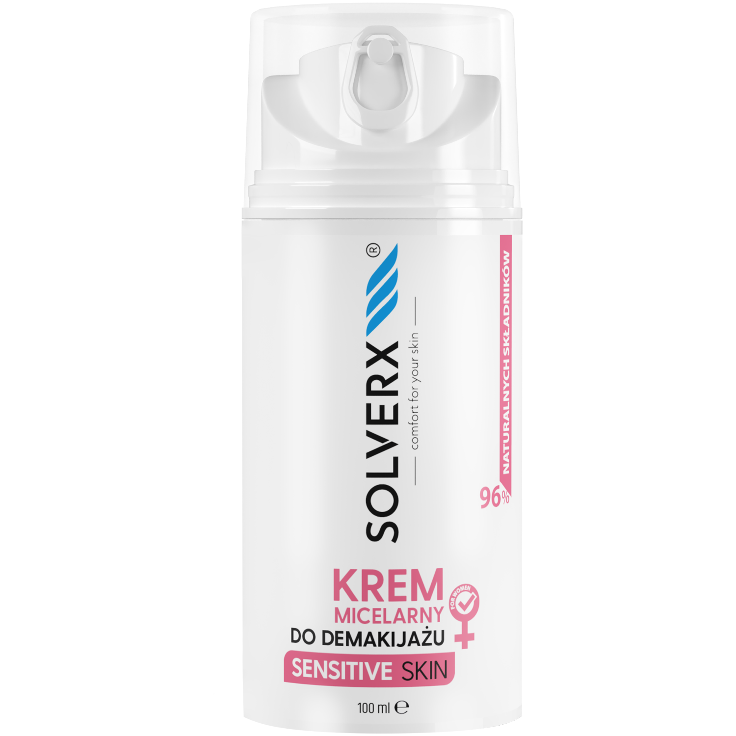 Solverx Sensitive Skin крем для снятия макияжа, 100 мл