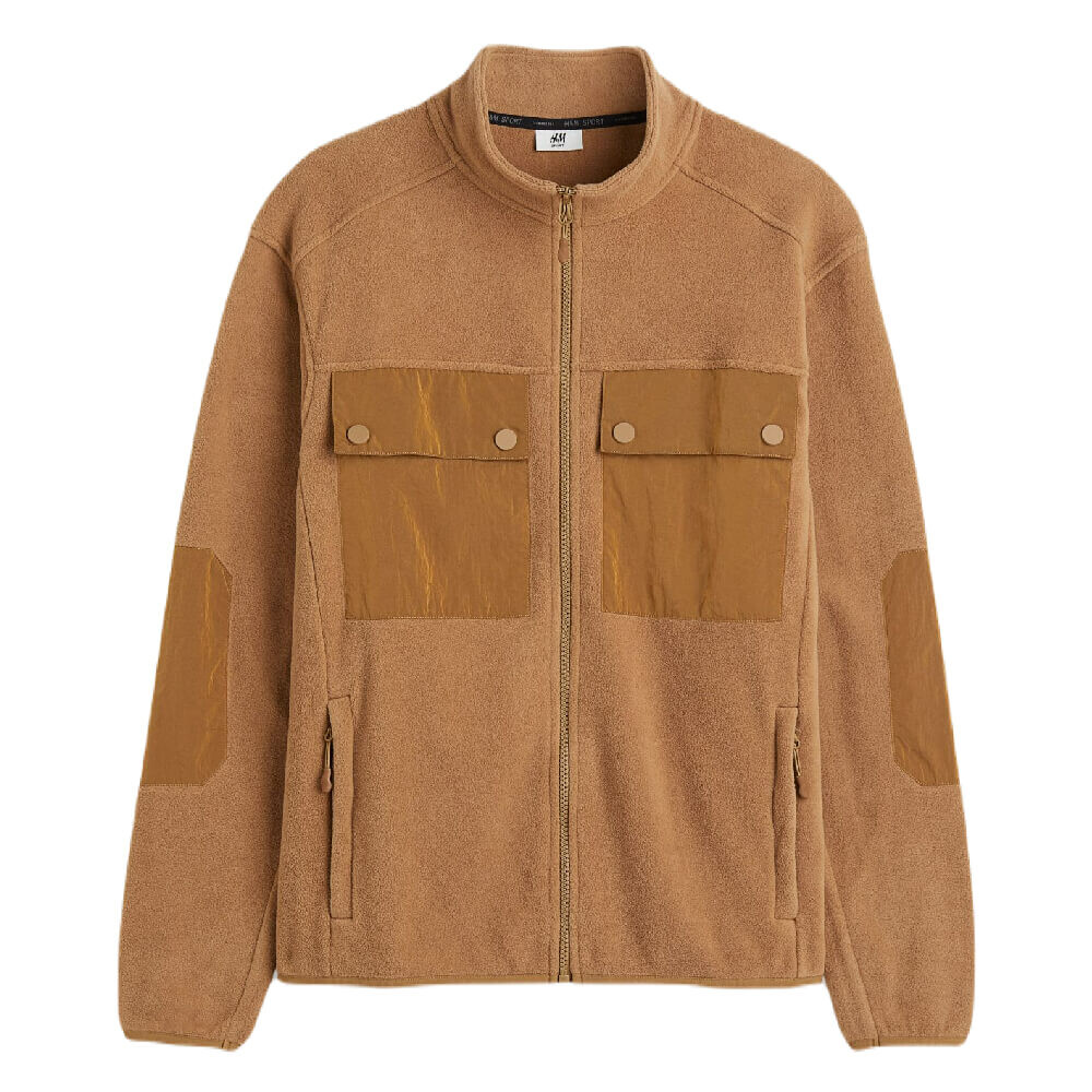 

Куртка H&M Fleece Outdoor, коричневый