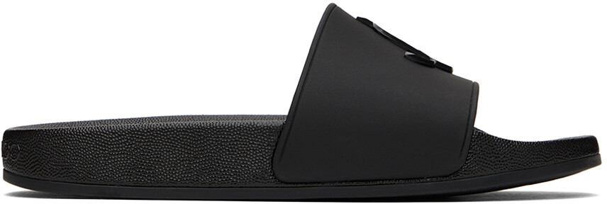 

Черные резиновые сандалии Jimmy Choo