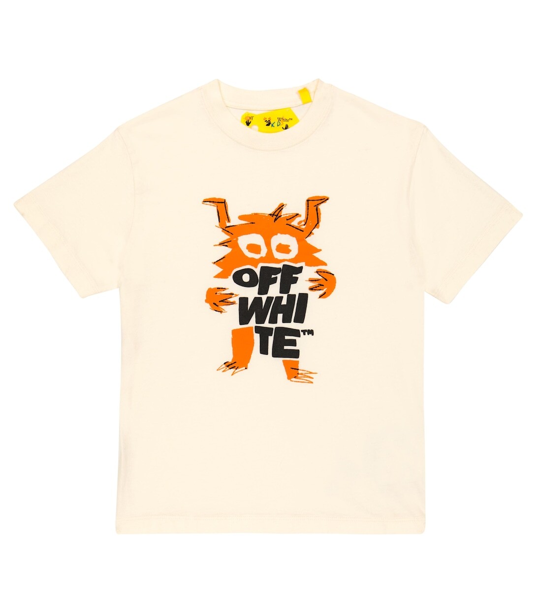 

Футболка из хлопкового джерси с логотипом Off-White, белый