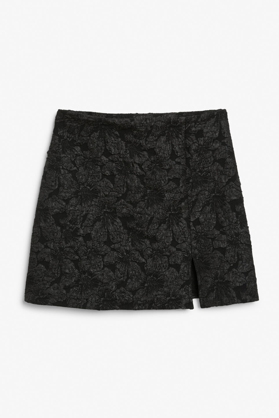 

Короткая фактурная юбка Monki, черный