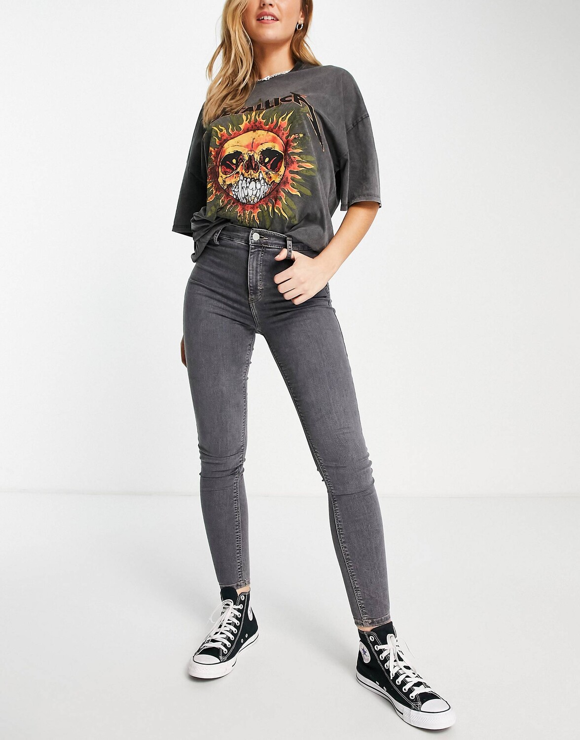 

Серые джинсы Topshop Joni