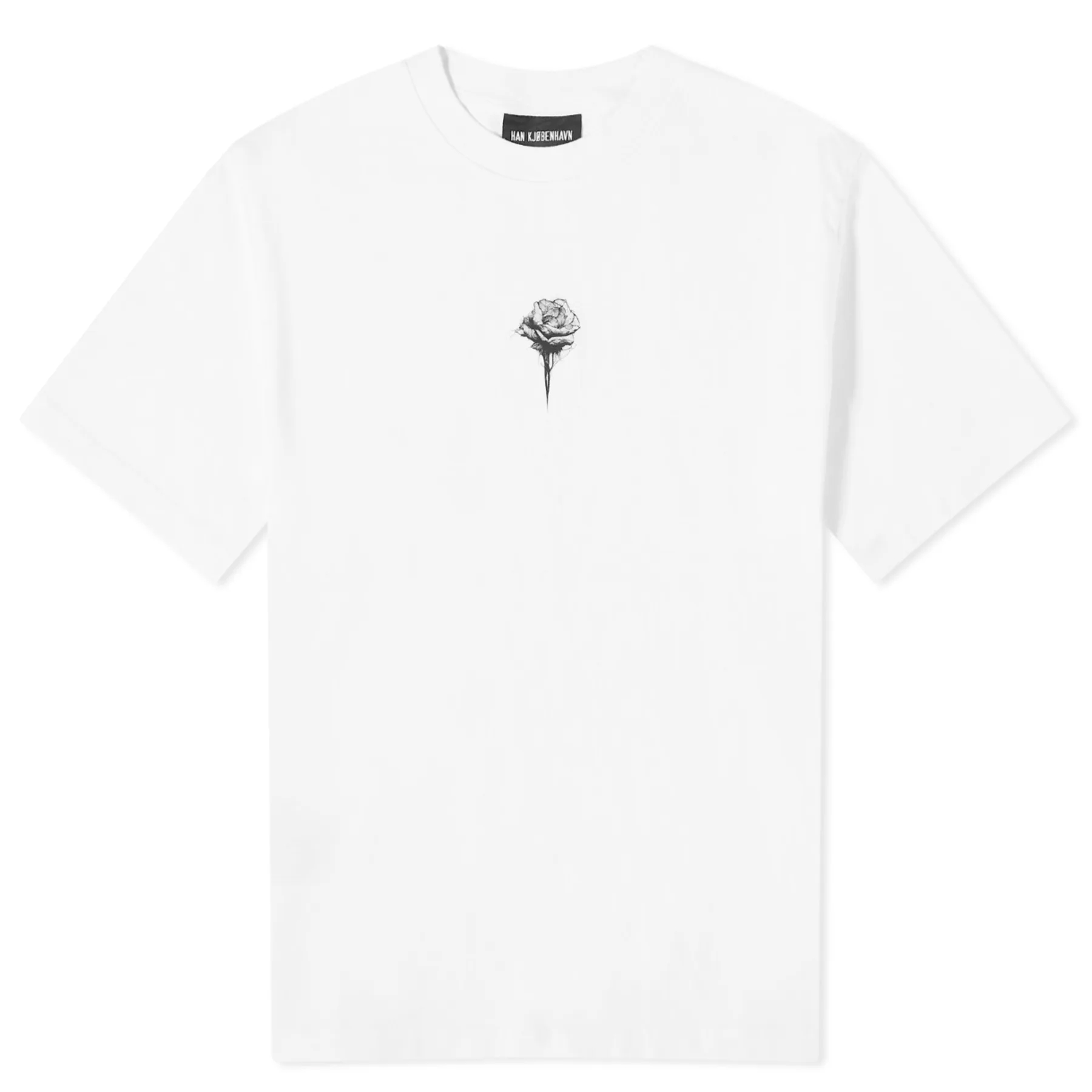 футболка han kjobenhavn размер xs черный Футболка Han Kjobenhavn Rose Boxy, белый