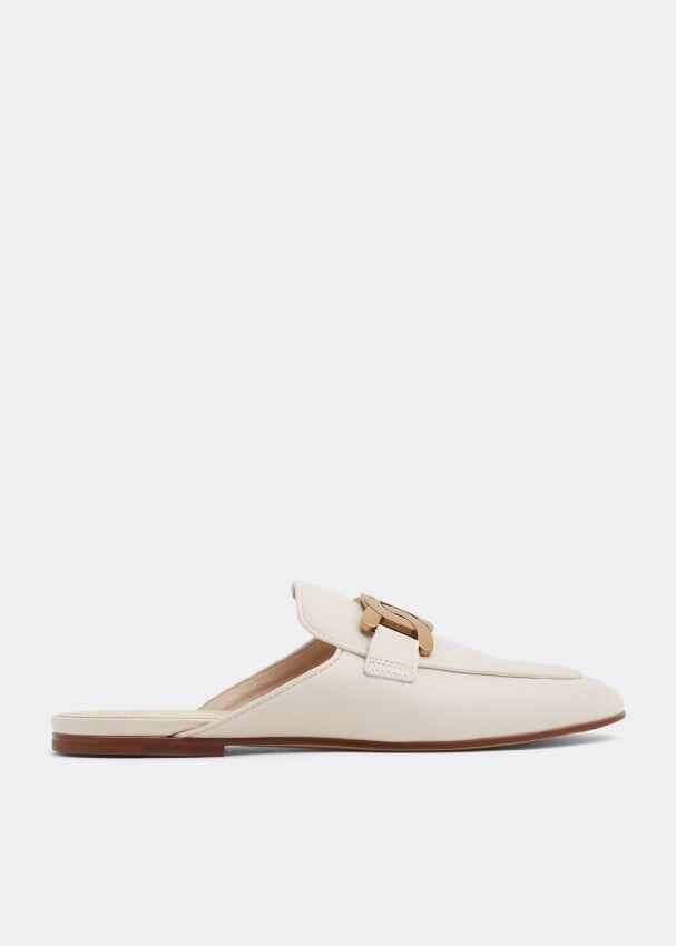

Мюли TOD'S Leather mules, белый
