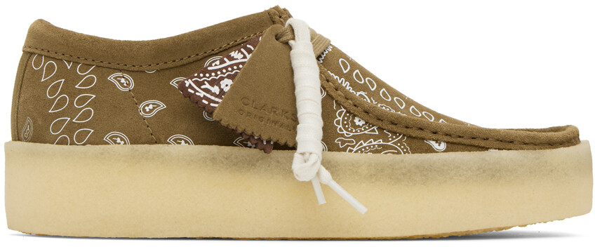 

Оксфорды цвета хаки Wallabee Cup Clarks Originals