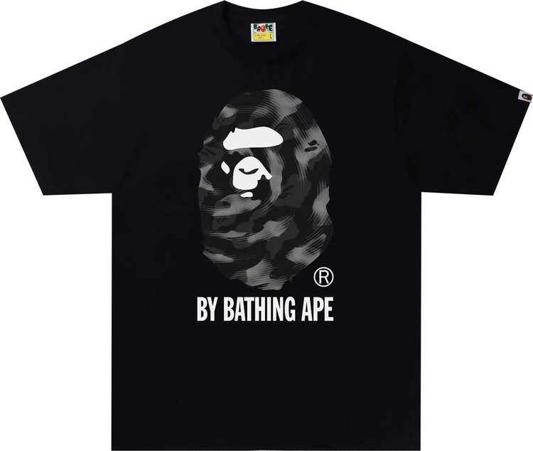 

Футболка BAPE Stroke Camo By Bathing Ape T-Shirt 'Black/Black', черный