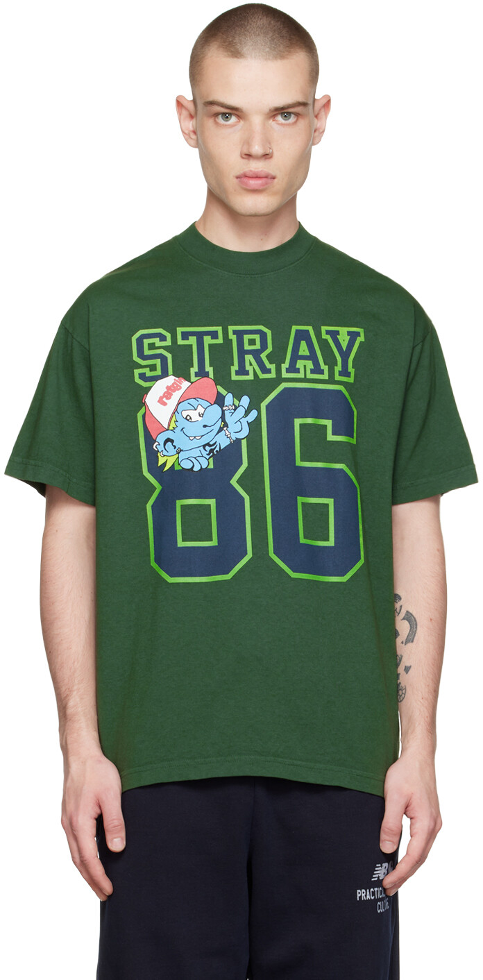 

Зеленая футболка 86 Stray Rats