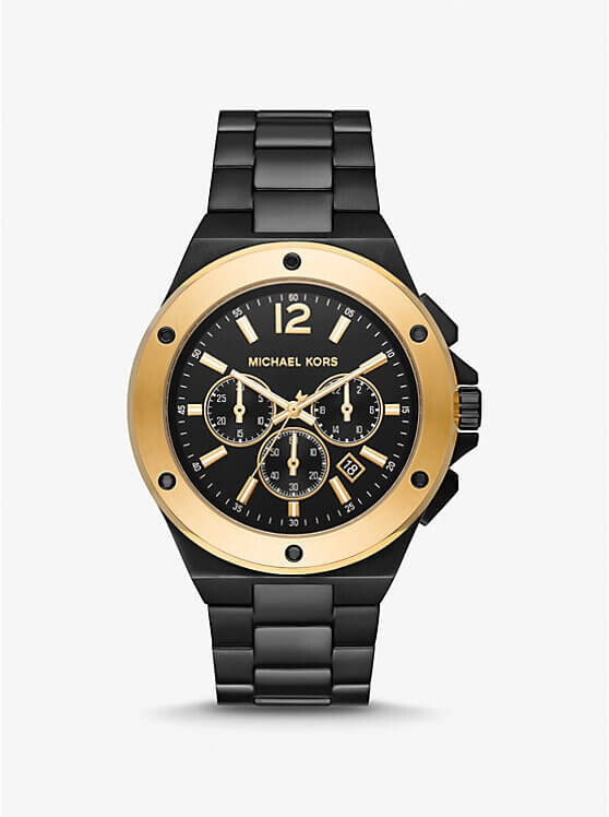 

Часы наручные Michael Kors Oversized Lennox Two-Tone, черный