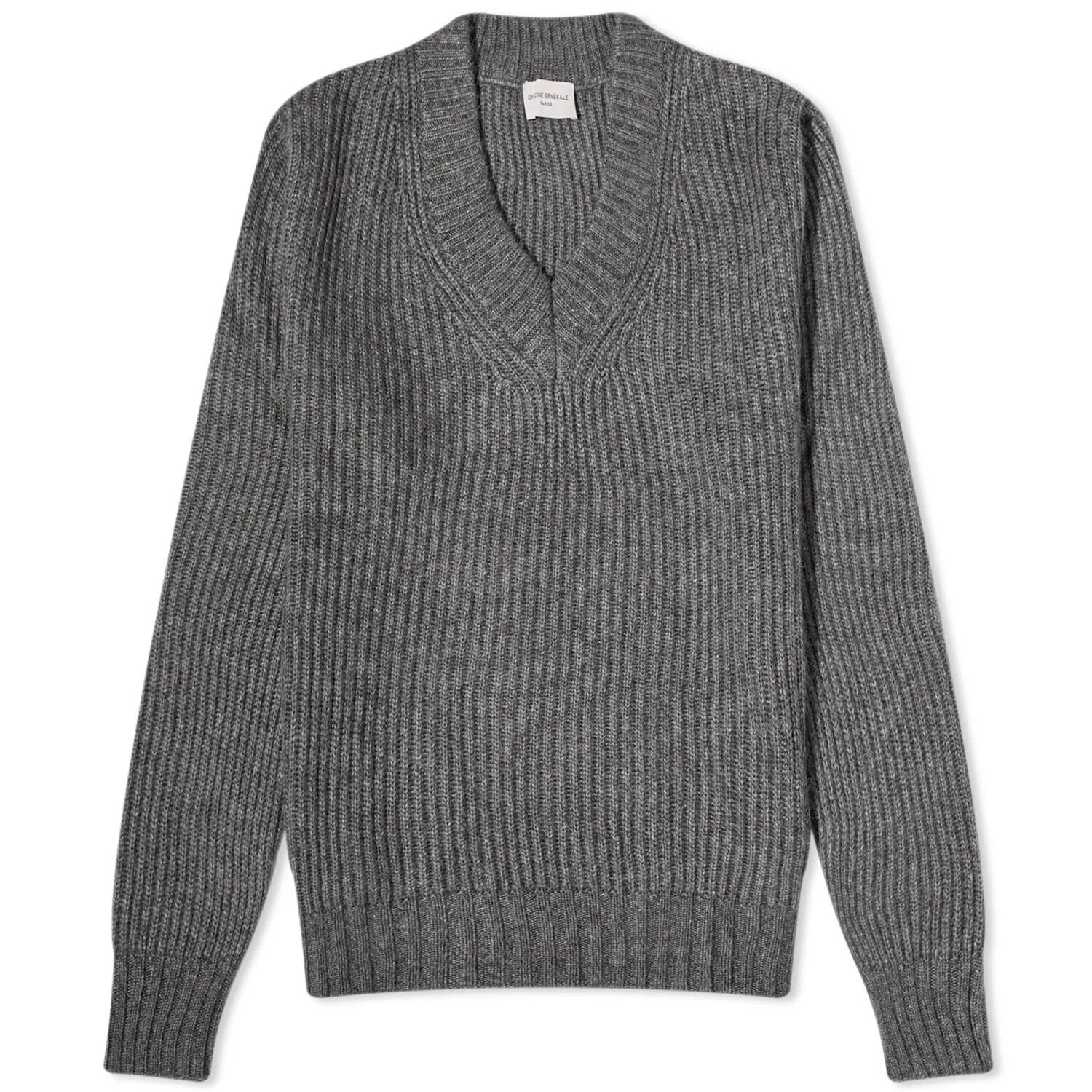 

Свитер Officine Générale Francisco V Neck, серый