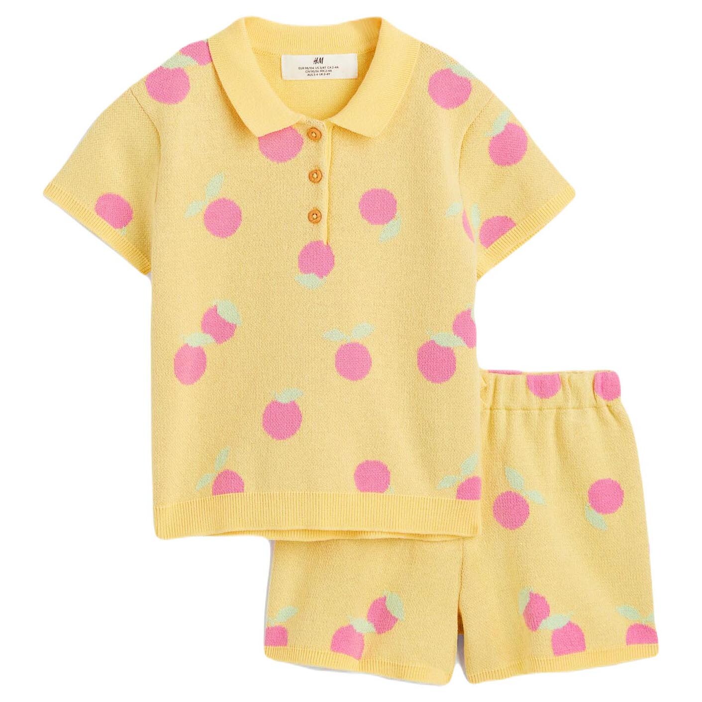 

Комплект одежды H&M Cotton Oranges, 2 предмета, желтый