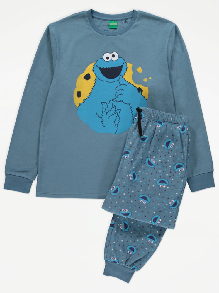 

Флисовая пижама Cookie Monster «Улица Сезам» George.