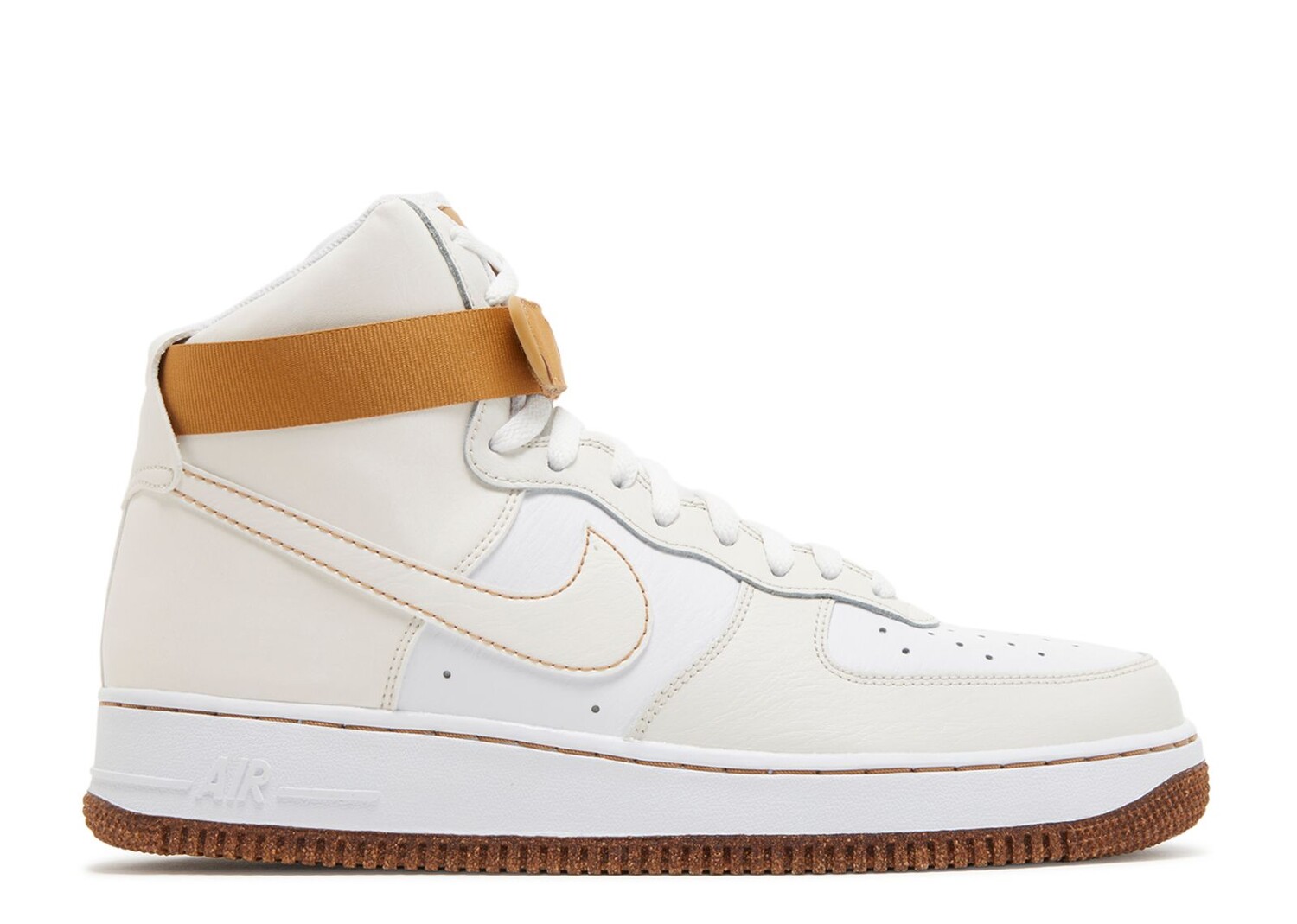 

Кроссовки Nike Air Force 1 High '07 Lv8 Emb 'Inspected By Swoosh', кремовый, Бежевый;серый