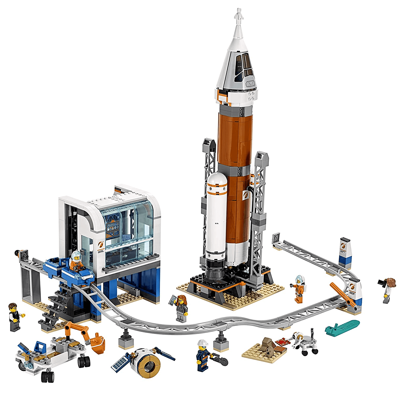 Конструктор LEGO City 60228 Ракета для запуска в далекий космос и пульт управления запуском