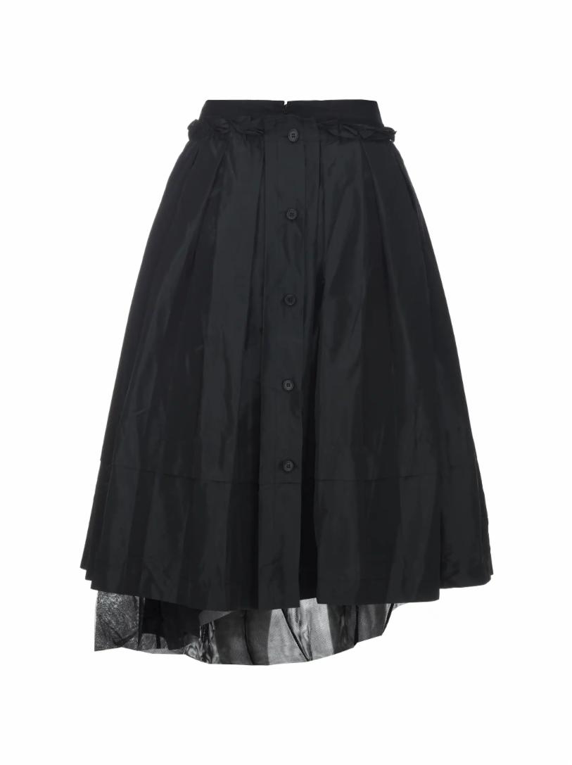 Плиссированная юбка Simone Rocha бежевая юбка миди со складками simone rocha