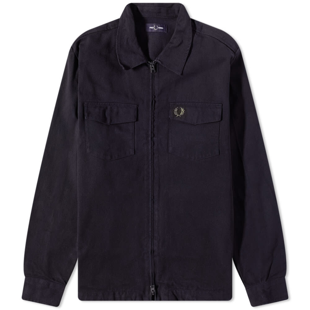 

Куртка-рубашка Fred Perry Heavy Twill, темно-синий
