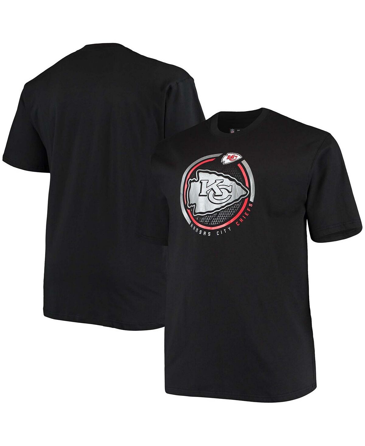 

Мужская футболка big and tall black kansas city chiefs color pop Fanatics, черный