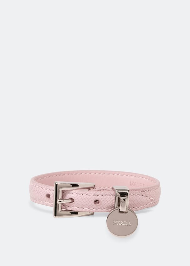 

Браслет PRADA Saffiano leather bracelet, розовый