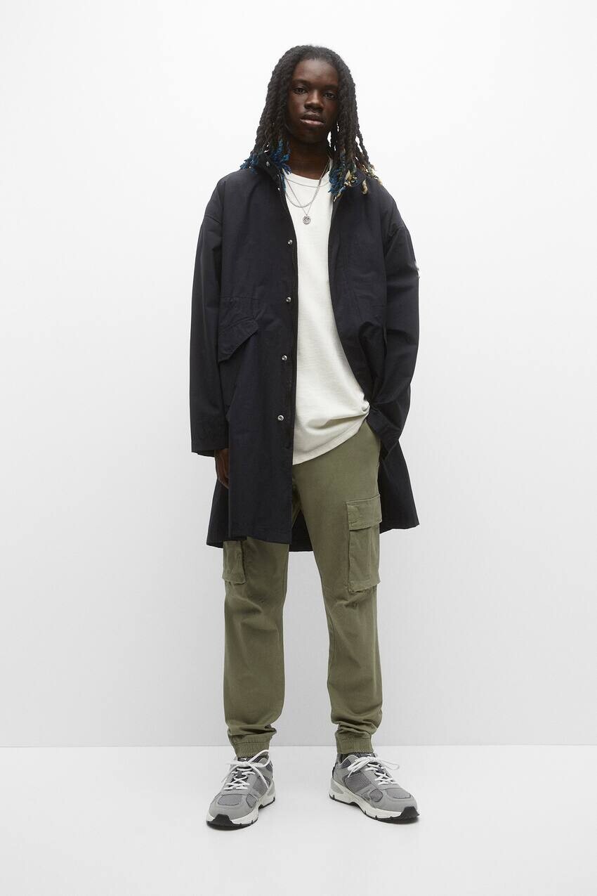 

Базовые цветные джоггеры карго Pull&Bear, хаки