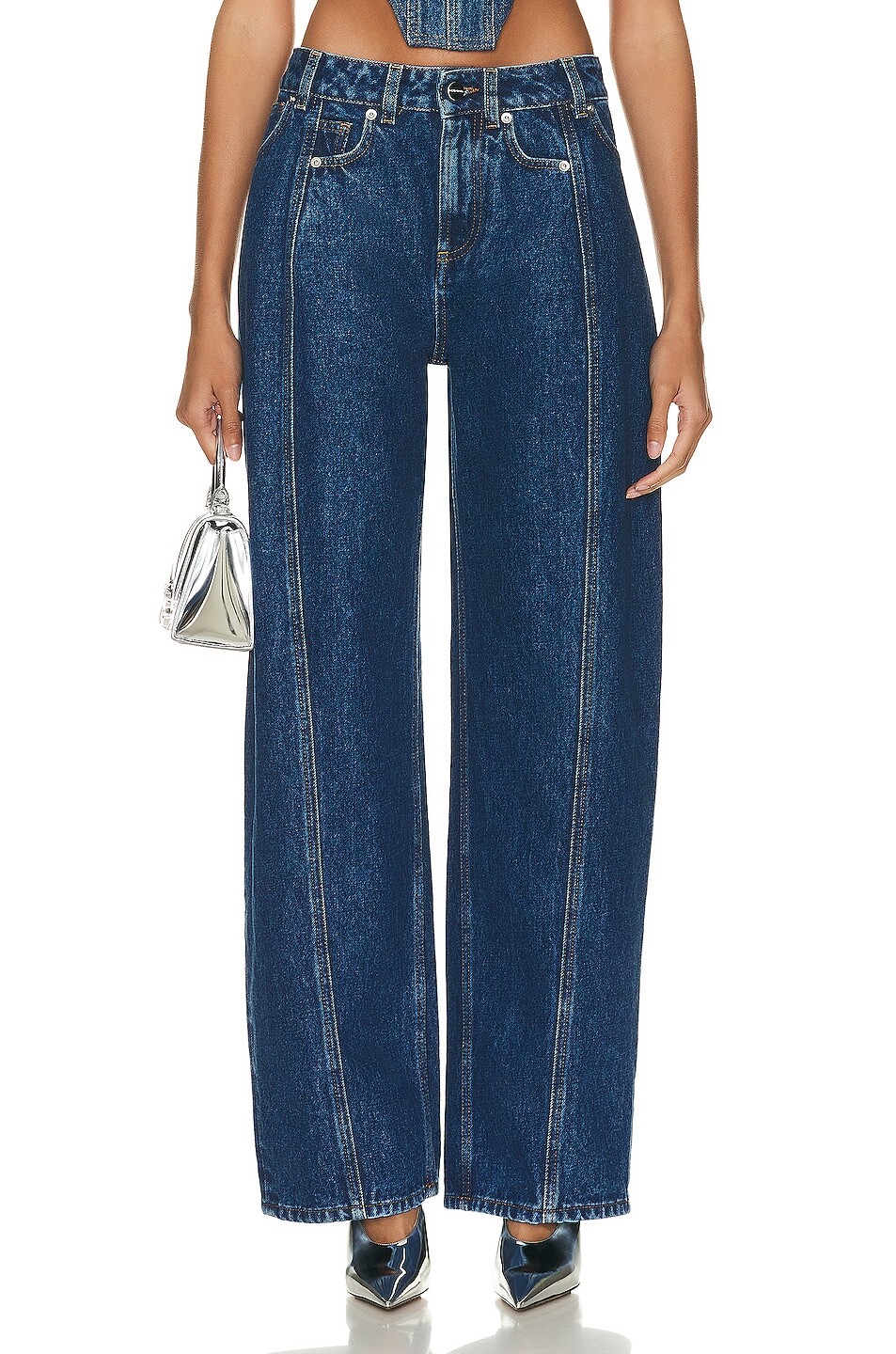 

Брюки David Koma Denim Trouser, индиго