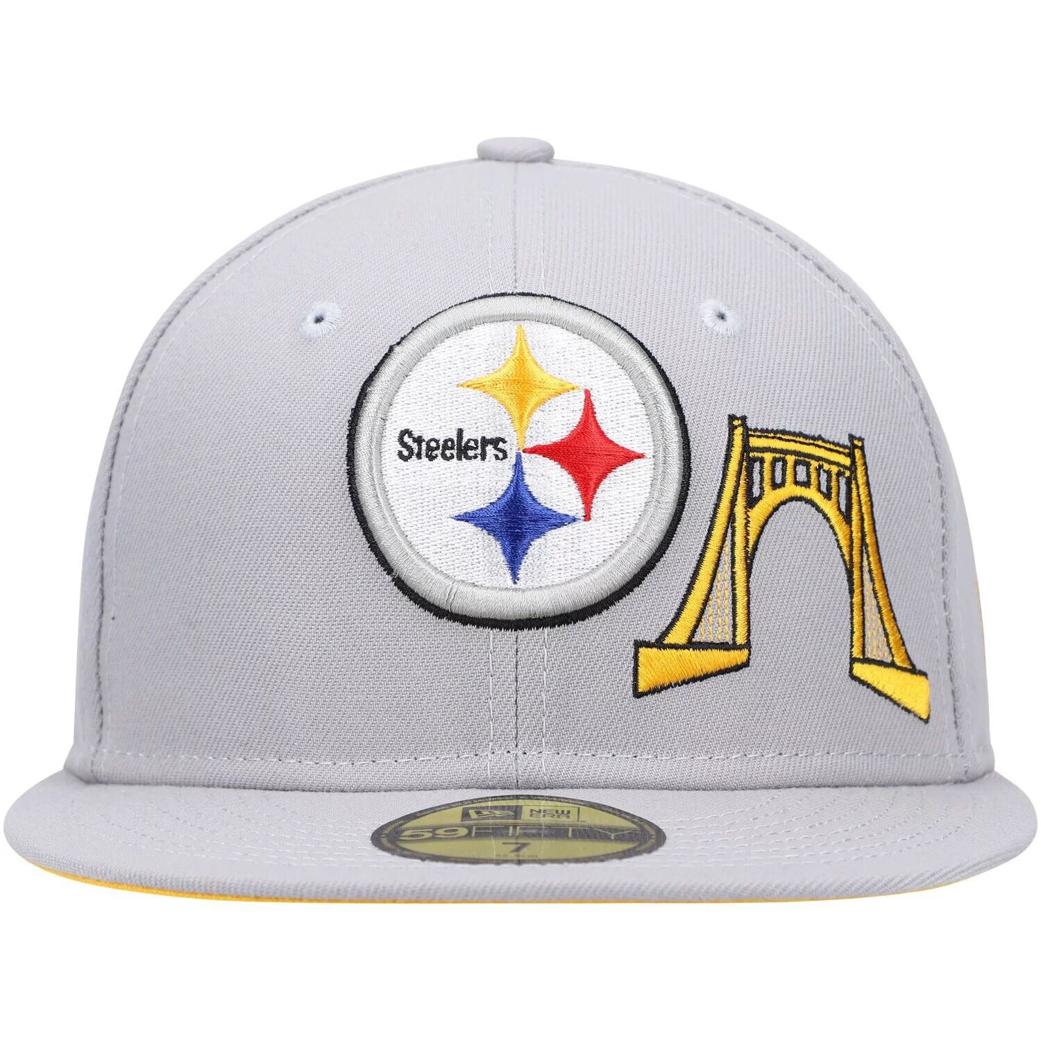 

Мужская приталенная кепка New Era Grey Pittsburgh Steelers City Describe 59FIFTY